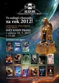 Ceny Akadémie SFFH 2012 už túto sobotu