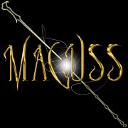 maguss parseltounge logo with wands