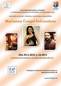 Pozvánka: Beseda s režisérkou Marianou Čengel Solčanskou