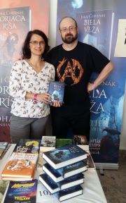 Juraj Červenák a vydavateľka Andrea Harmanová
