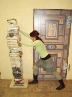 Knihy jej očividne prerástli cez hlavu