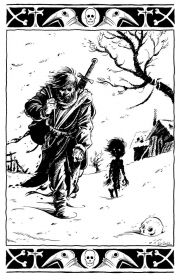 Krvavá čest - ilustrácia k poviedke Pavla Renčína Hněv Boží