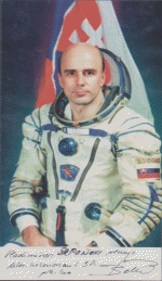 Slovenský kozmonaut Ivan Bella s venovaním